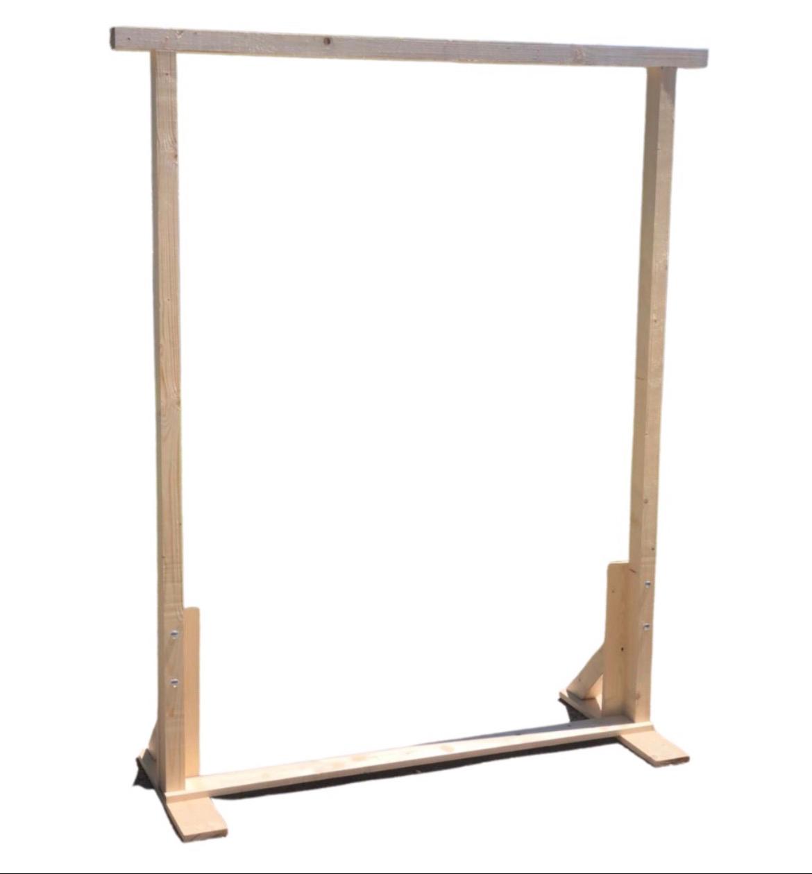 Wooden rectangular arch