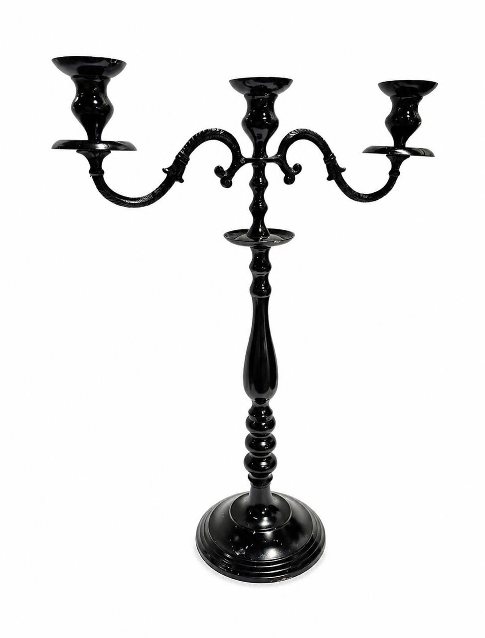 Black candelabra 3 arm