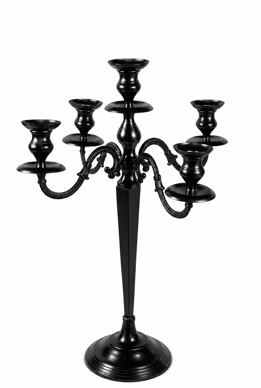 Black candelabra 5 arm
