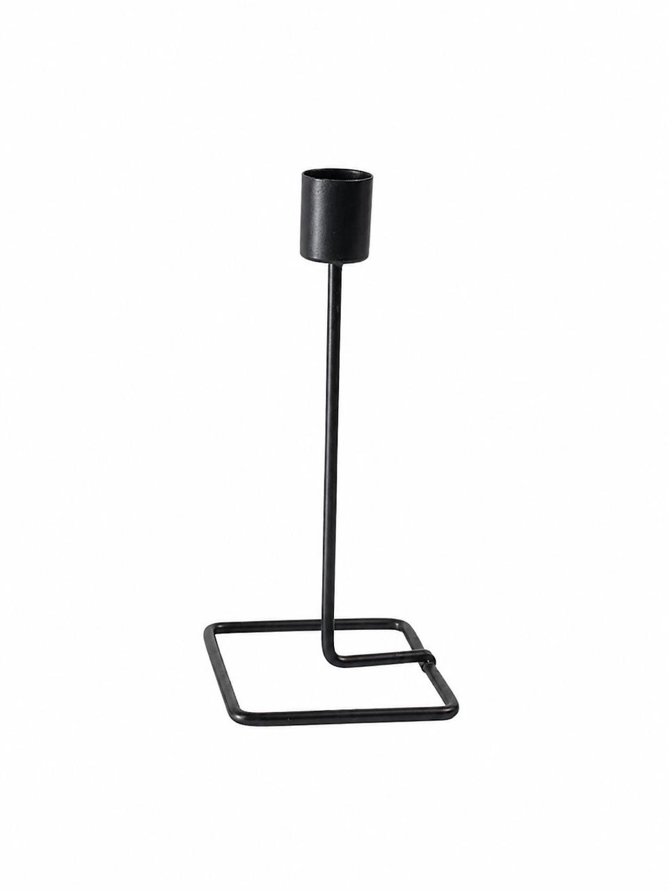 Black modern candle holder tall