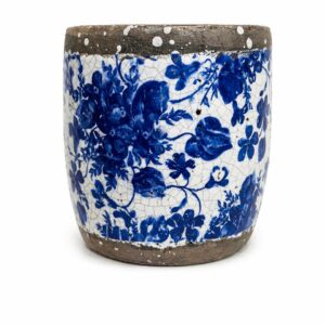 Delft concrete vase