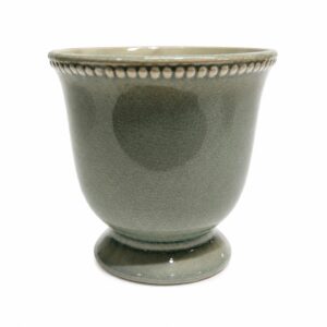Duck egg dotted vase L
