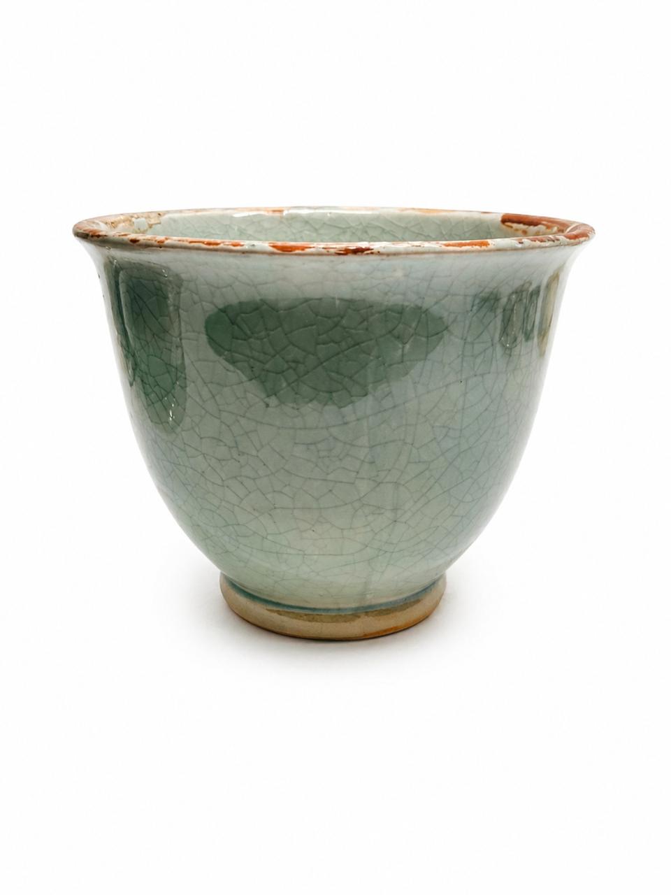 Duck egg vase plain round