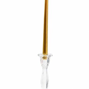 Glass candle holder round