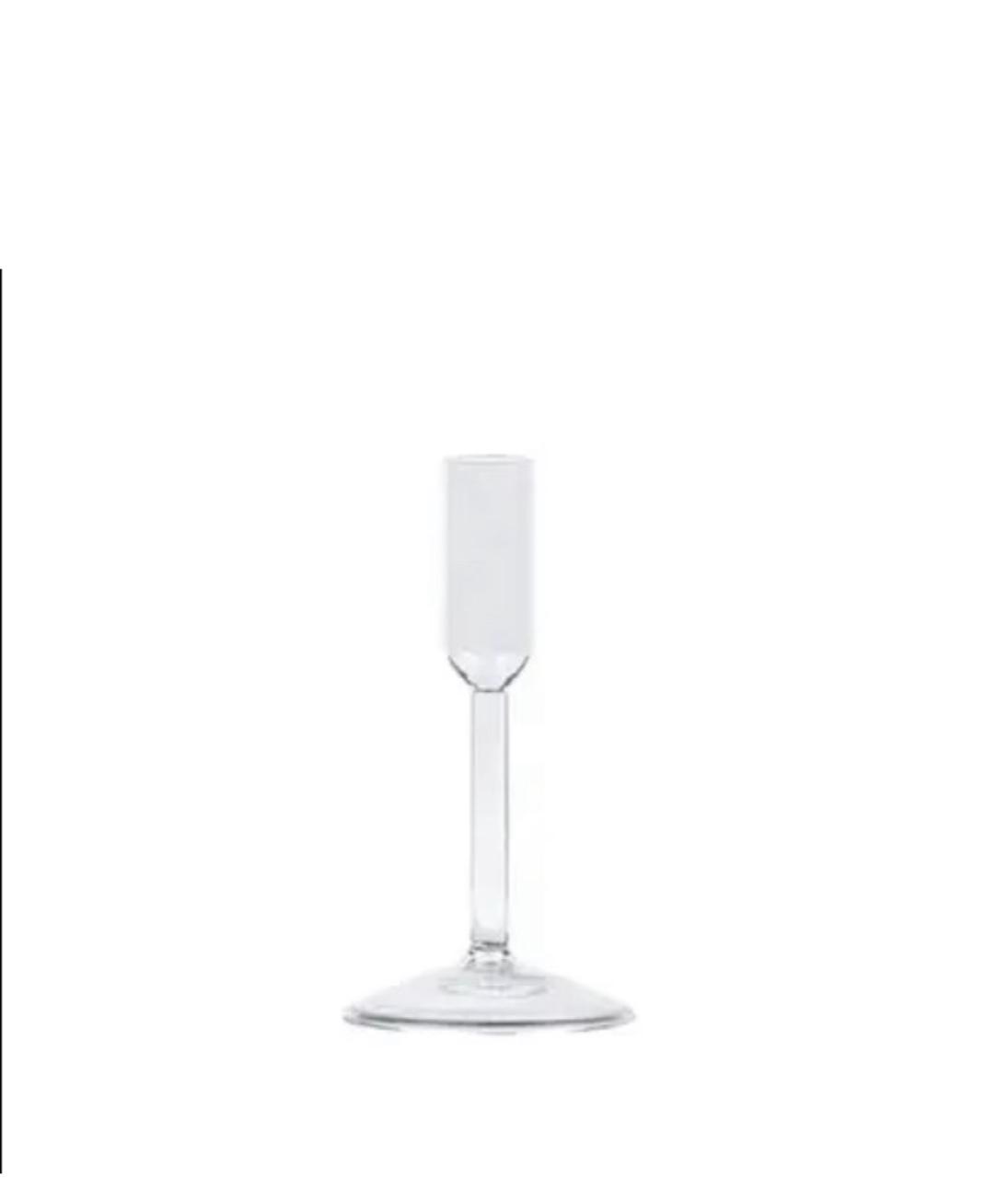 Glass elegant candle holder xs