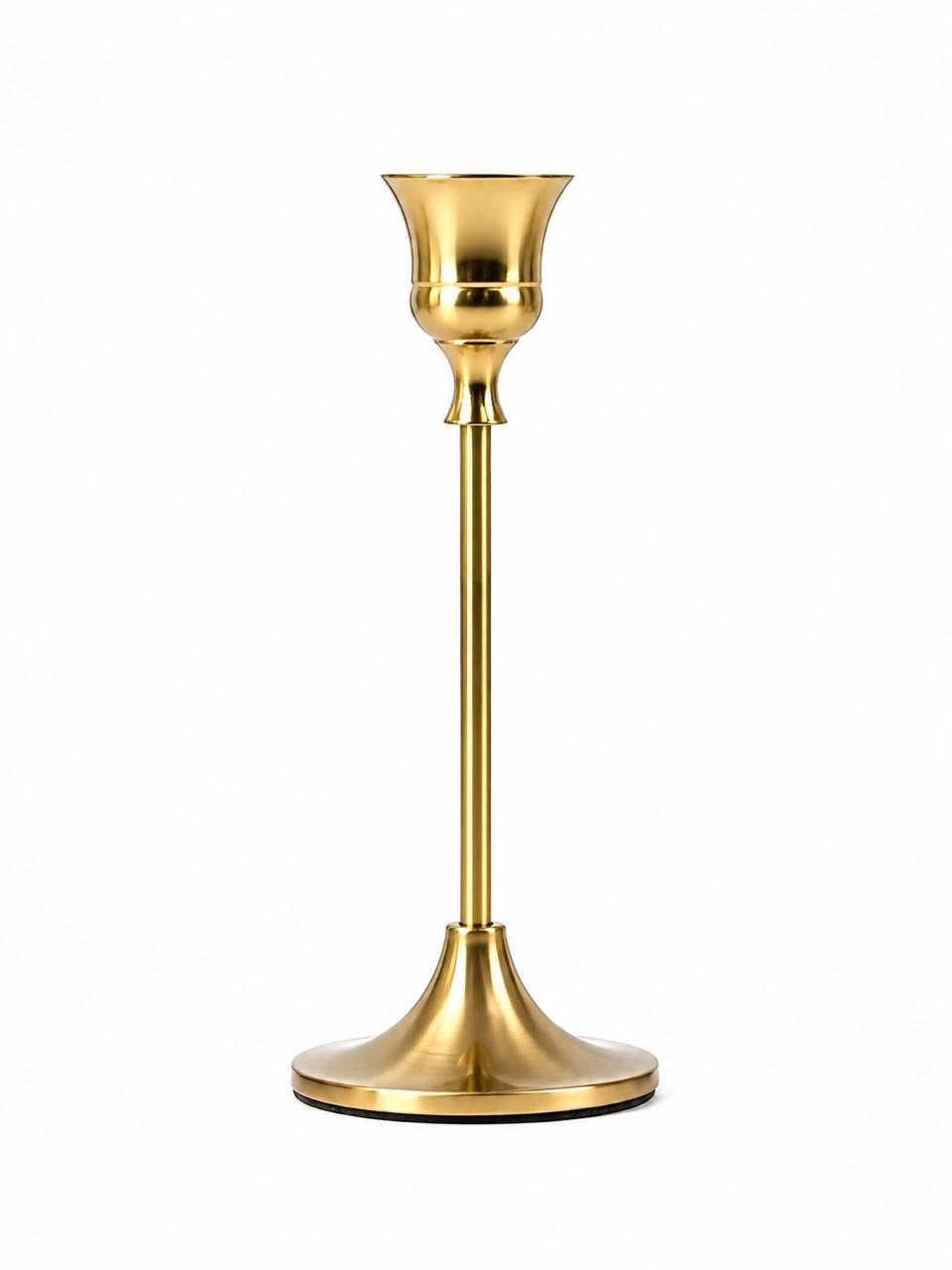 Gold bell candle holder M