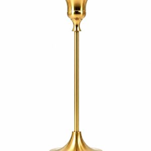 Gold bell candle holder tall