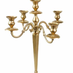 Gold candelabra 5 arm