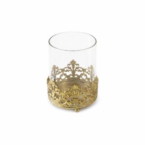 Gold footed candle stand S