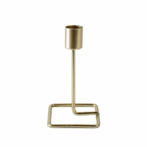 Gold modern candle holder short