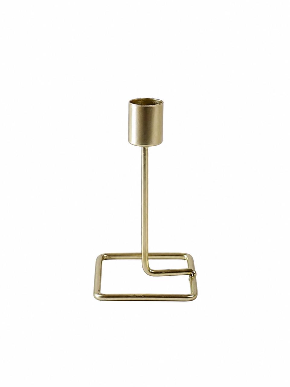 Gold modern candle holder short
