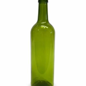 Green wine bottle
