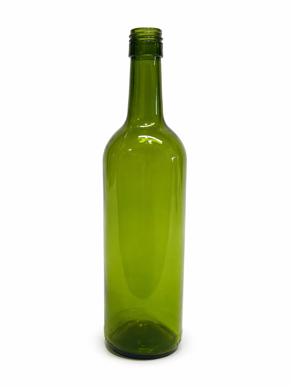 Green wine bottle