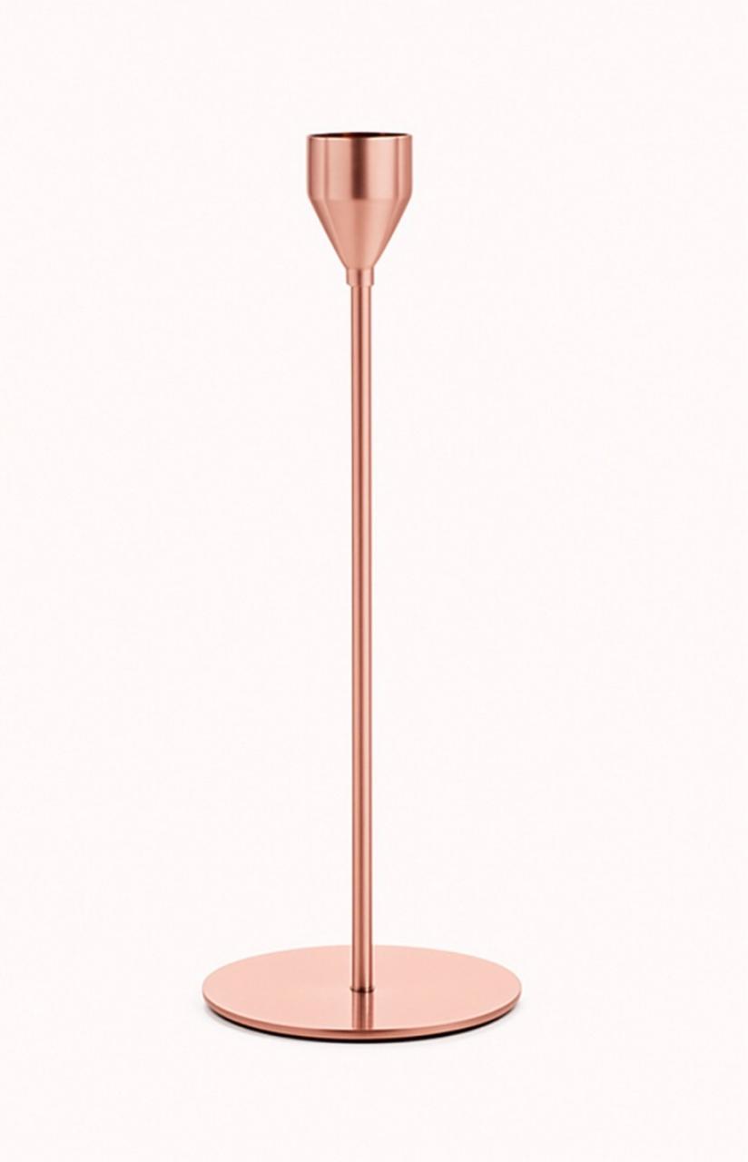 Rose gold dinner candle holder