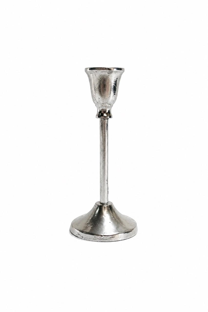 Silver bell candle holder