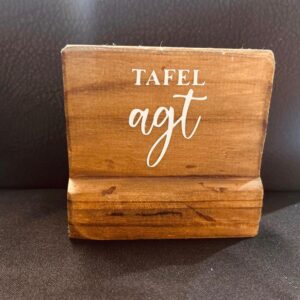 Wooden Afrikaans table number