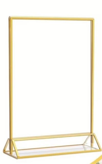 Gold acrylic display stand
