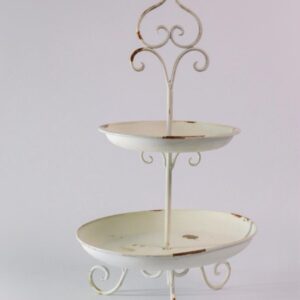 Vintage crème cupcake stand