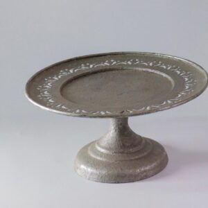 Pewter cake stand short