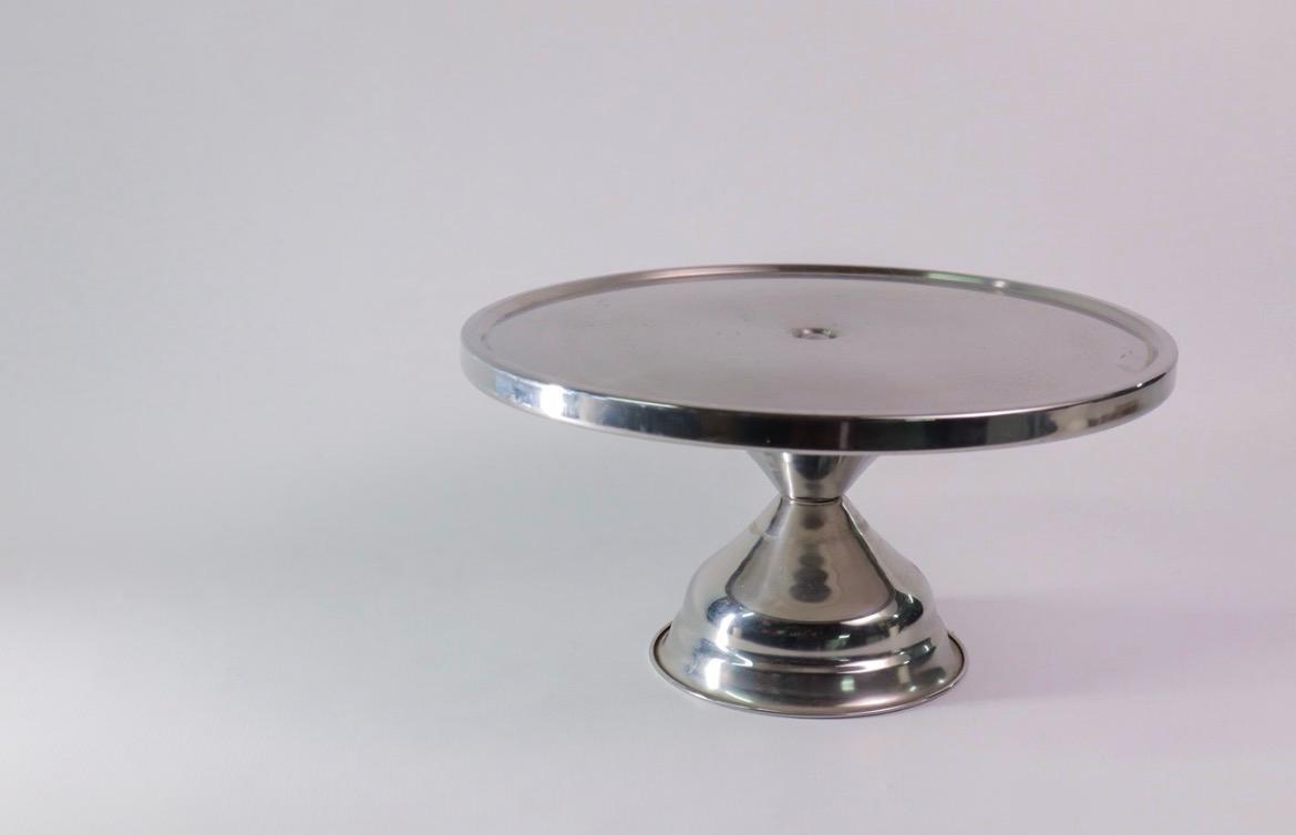 Stainless steel cake stand round