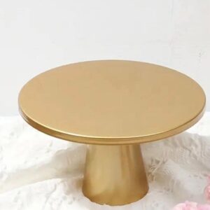 Gold cake stand round