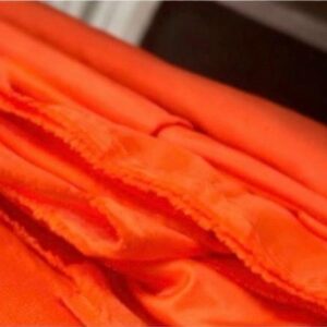 Orange draping fabric 4m