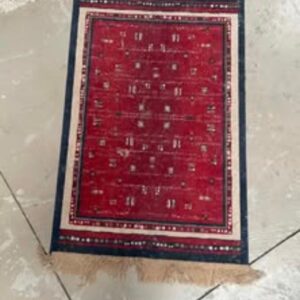 Navy and red Persian carpet small