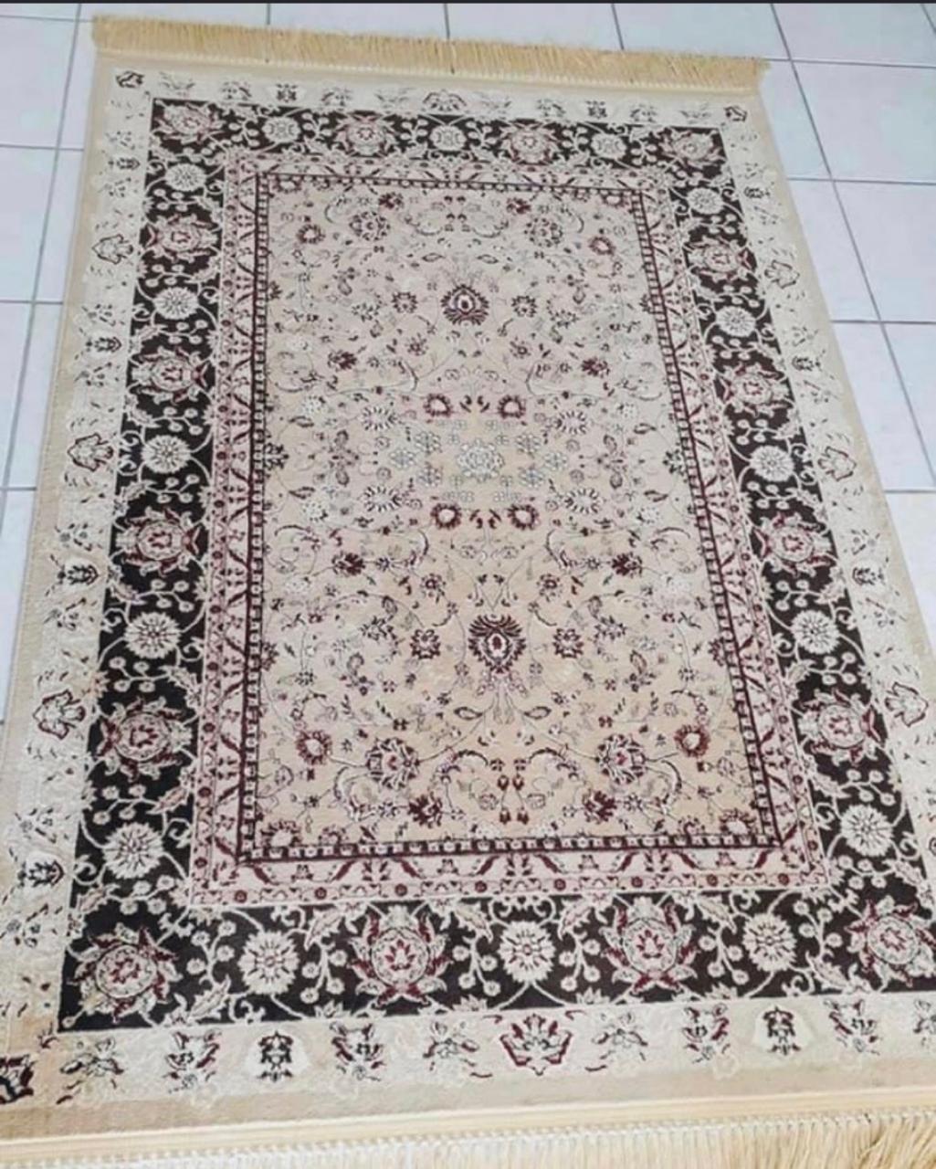 Beige and brown carpet