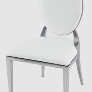 Silver padded chair