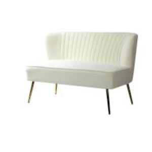 Off white velvet couch