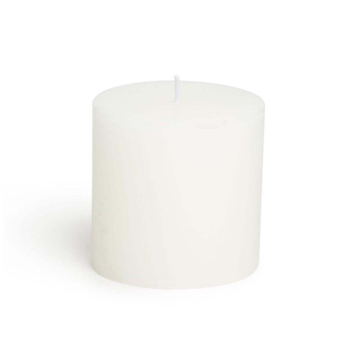 Pillar candle hire 10cm x 10cm