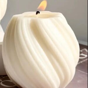 Geometric round pillar candle hire 6cm x 7cm