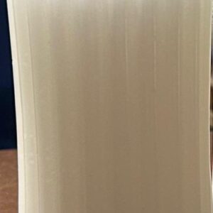 Ribbed pillar candle hire 12cm x 5.5cm