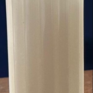 Ribbed pillar candle hire 12cm x 3.5cm