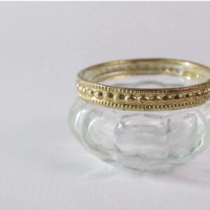Gold edge vintage tealight holder