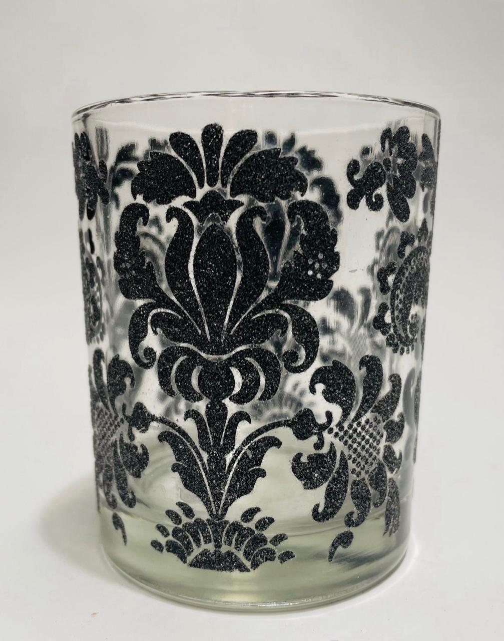 Black lace tealight holder