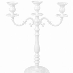 White candelabra 3 arm