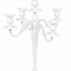 White candelabra 5 arm