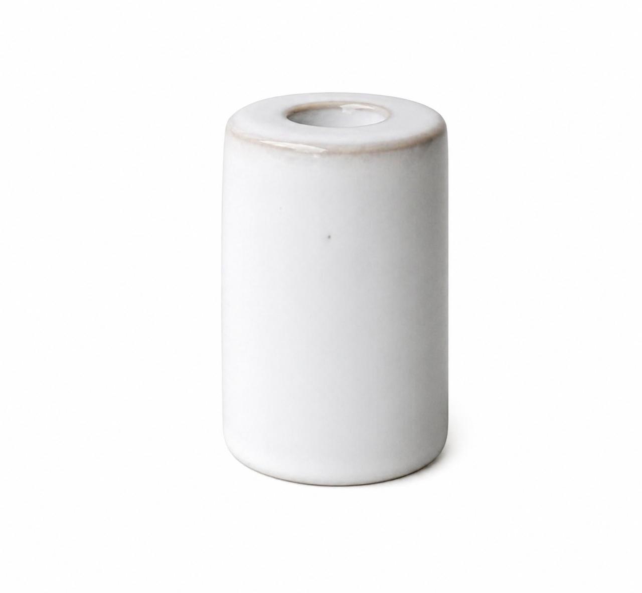 White ceramic dinner candle holder