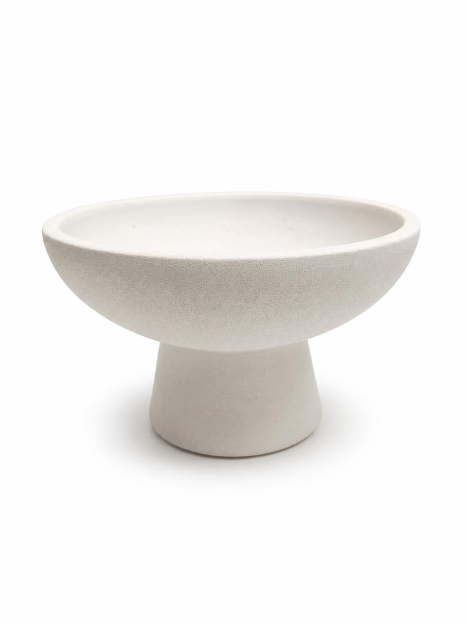 White clay vase