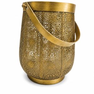 Yellow gold Moroccan lantern