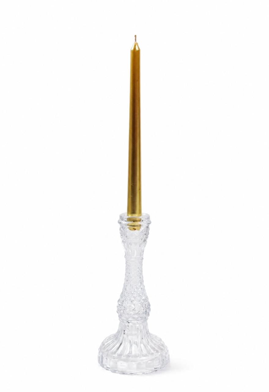 Crystal candle holder tall