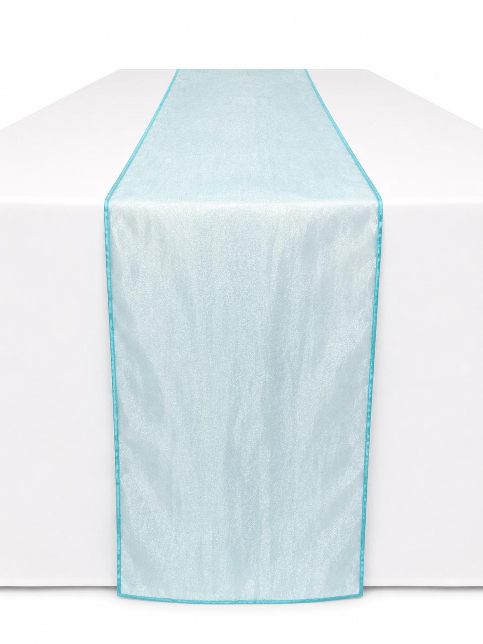 Baby blue organza runner