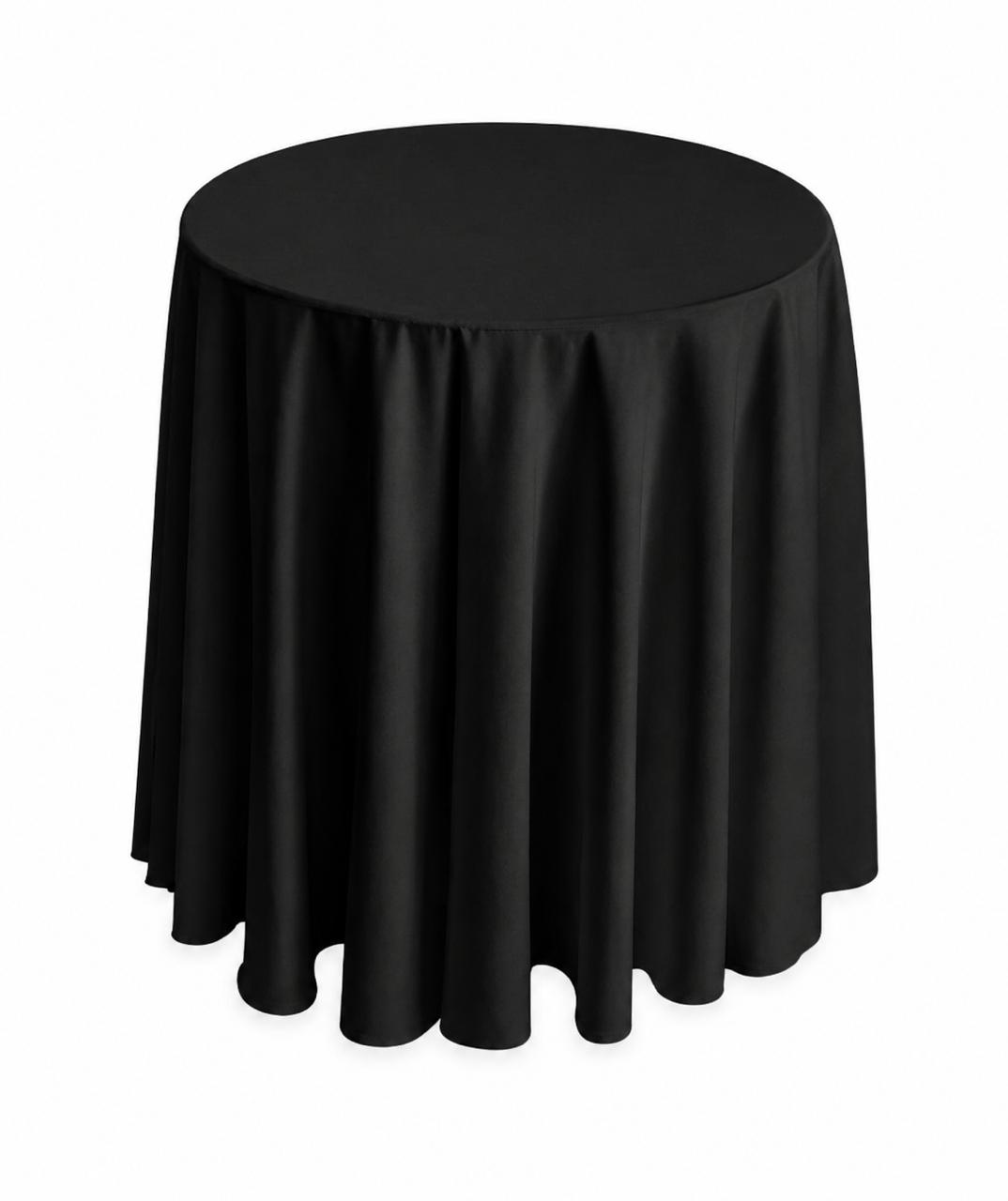 Black round cake tablecloth