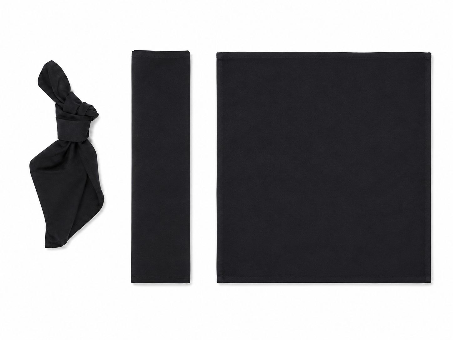 Black napkin