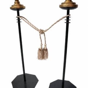 Black stanchion set