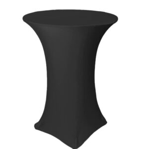 Black stretch cocktail tablecloth