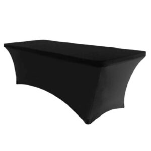 Black stretch tablecloth