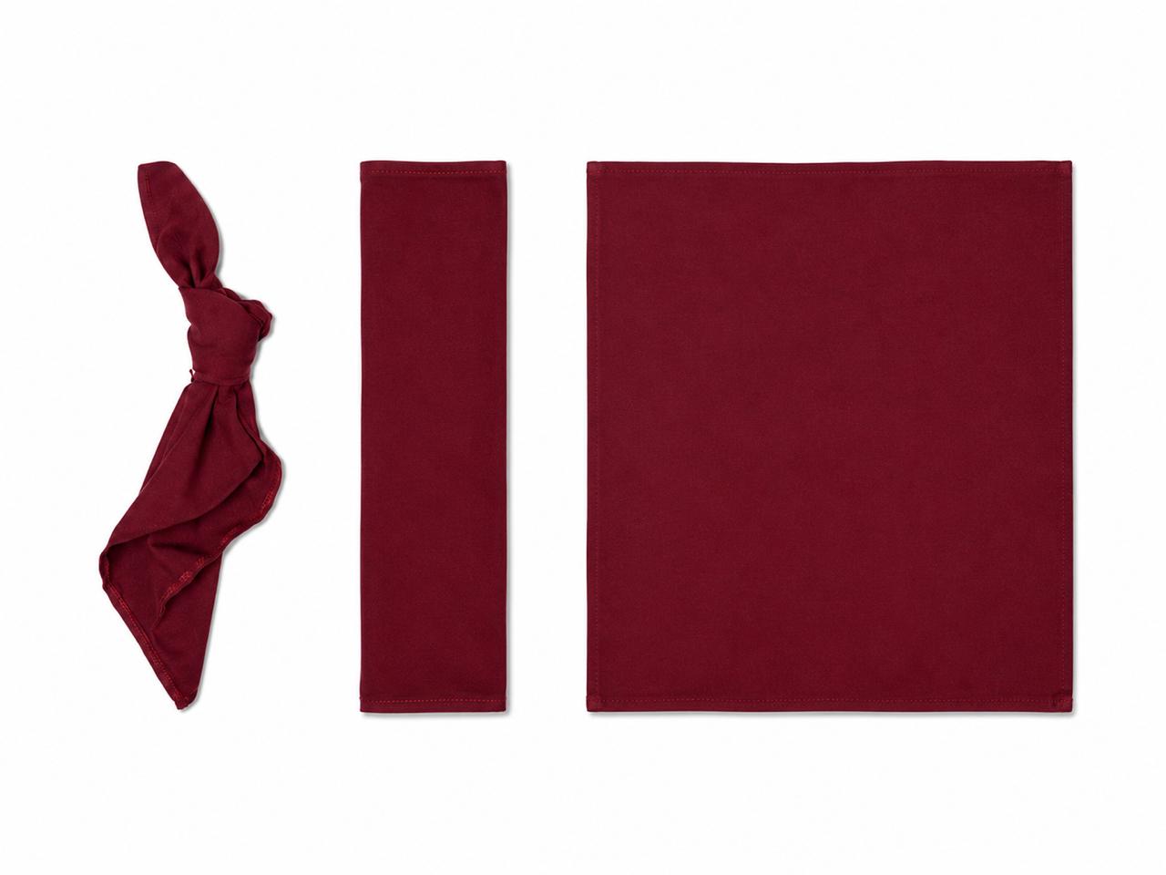 Burgundy napkin