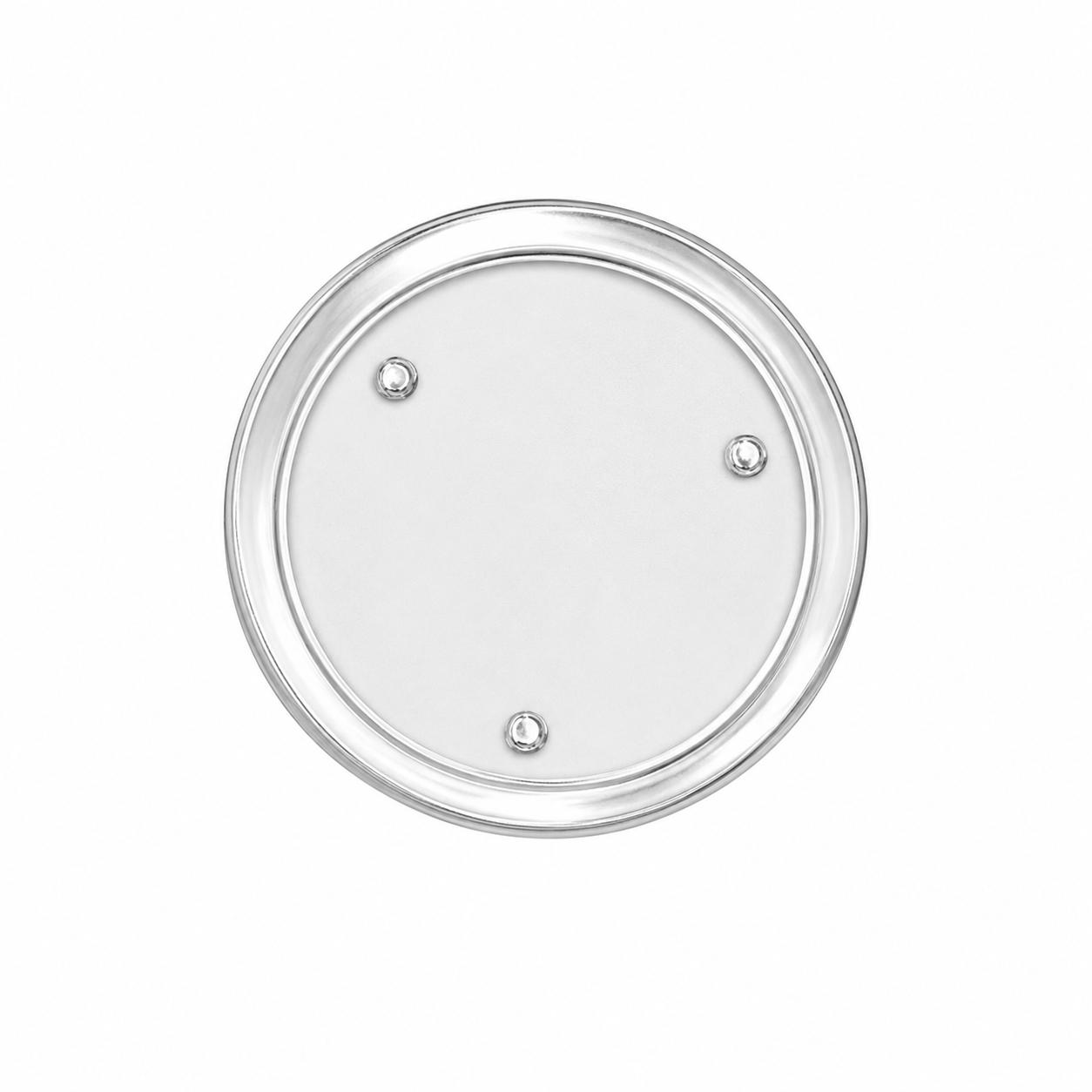 Glass candle disc 11cm